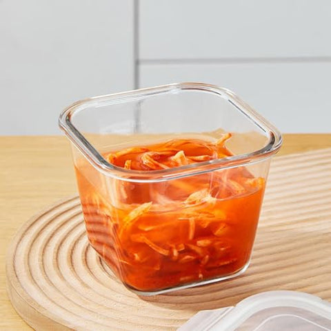 Recipiente de vidrio cuadrado H.JSS WDJS apto para microondas para calentar comida