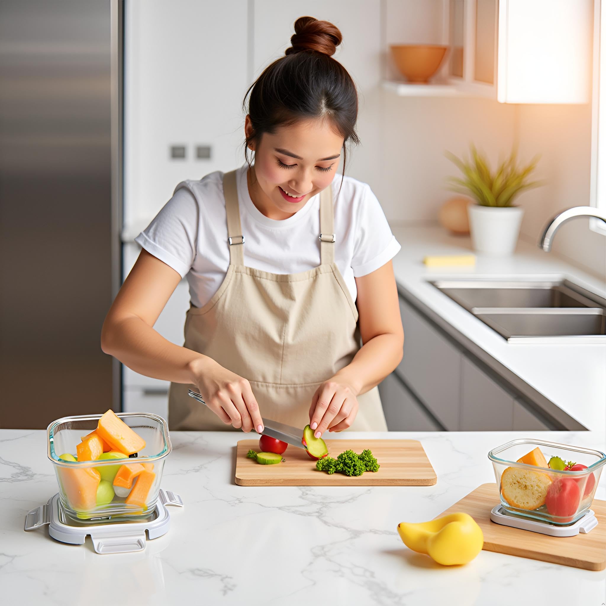 Porciones para preparar comidas con contenedores H.JSS WDJS