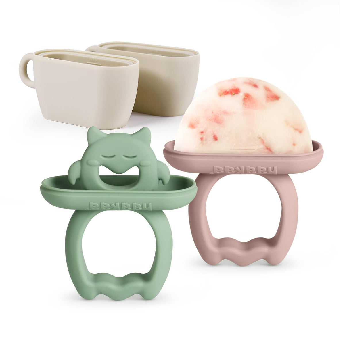 Haakaa moldes-paleta monstruo de silicona para bebés, seguro y libre de BPA.