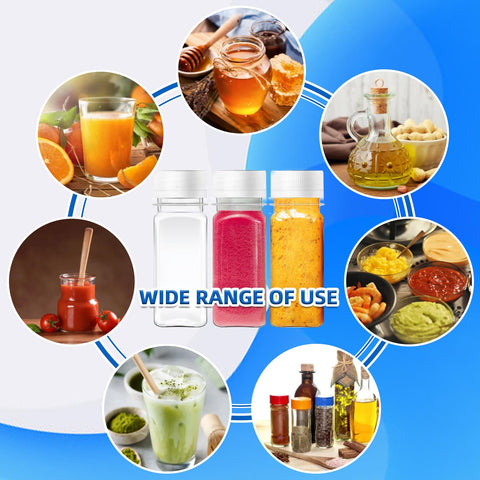 Botella Haawooky 2oz con tapa de rosca, sello seguro para viaje.