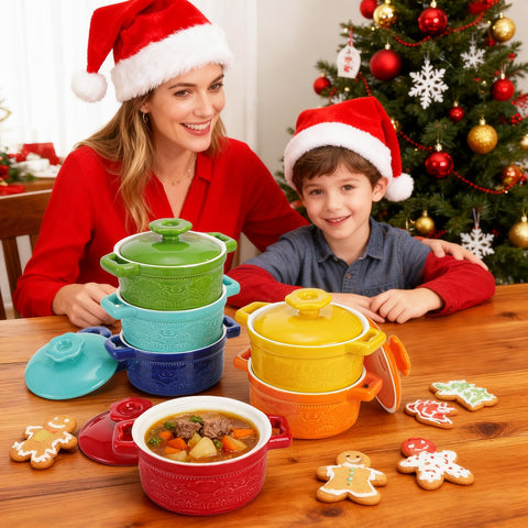 Set de 6 cocotte Hacaroa, regalo práctico para cocina y mesa