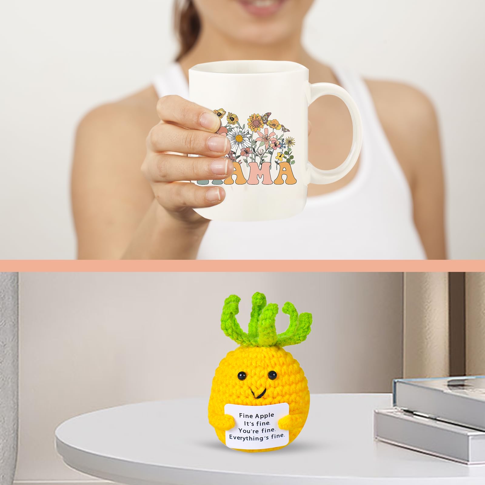 Taza cerámica Haclury 11 onzas, horneada para mayor durabilidad.