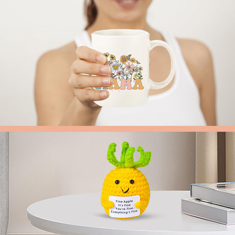 Taza cerámica Haclury 11 onzas, horneada para mayor durabilidad.