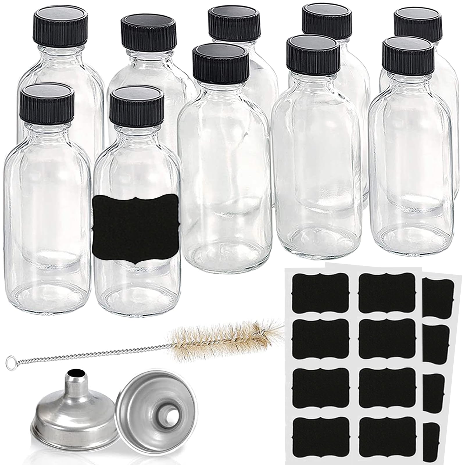 Hadatido botellas Boston 2oz set: kit de muestreo seguro para bebidas.
