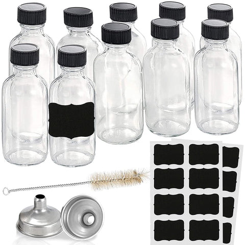 Hadatido botellas Boston 2oz set: kit de muestreo seguro para bebidas.