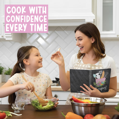 Hadley Designs libro para pasar recetas de generación en generación.