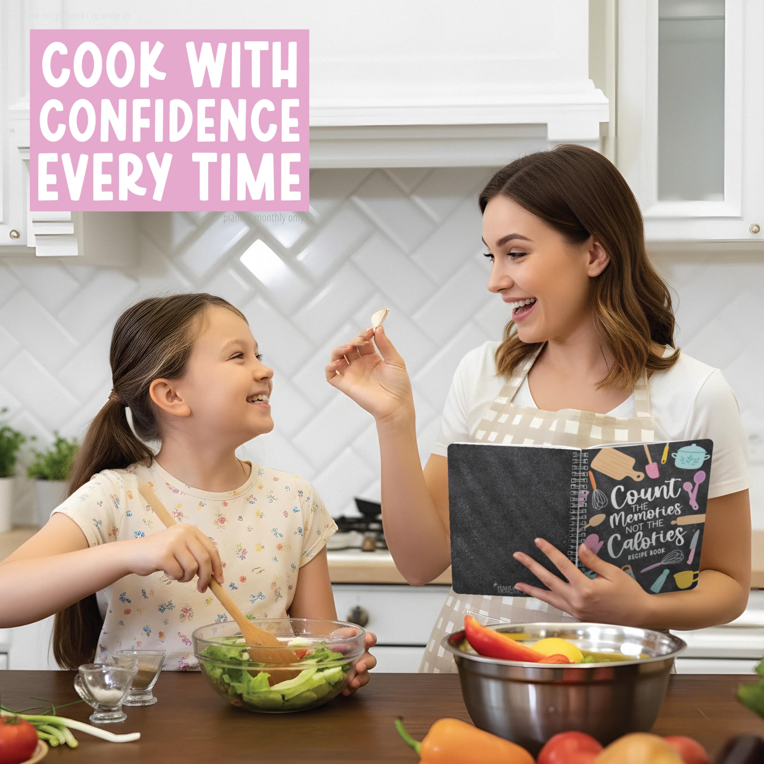 Páginas para anotar ingredientes y pasos, Hadley Designs.