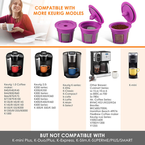 Haetyly compatible con Keurig 1.0 y 2.0 para mayor flexibilidad.