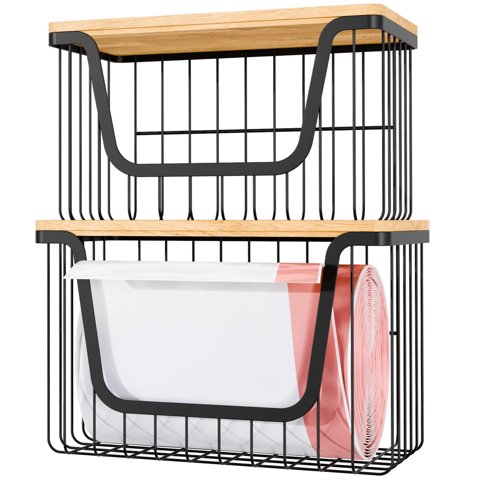 Hago Concepts: dos-pack dispensador de bolsas grande para despensa ordenada