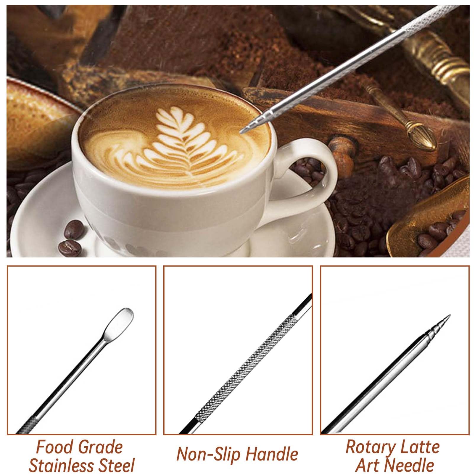 HahaGo 16 plantillas decorativas para arte latte