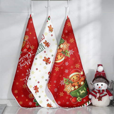 Toallas de cocina Hahafelt, diseños de jengibre, prácticas para secar manos y utensilios