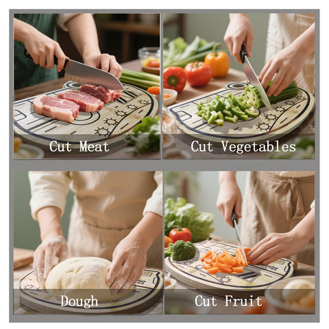 Haigoo tabla de corte para cocina exterior, resistente y fácil de limpiar