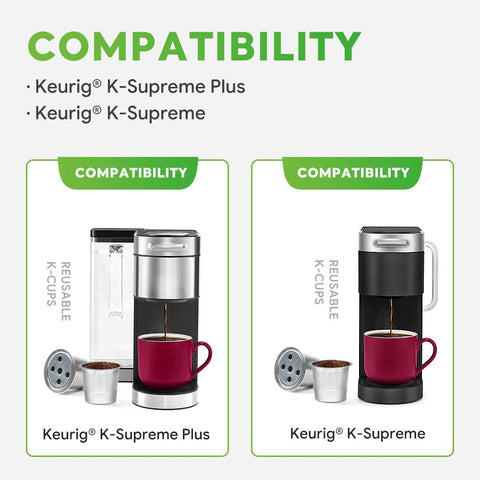 Diseño universal de cinco orificios para Keurig; compatibilidad amplia.