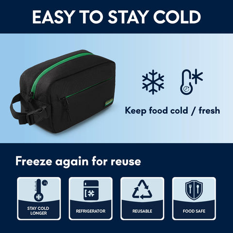Bolsa Haimont snack-frio-cierre-zip con cremallera segura para transporte cómodo.