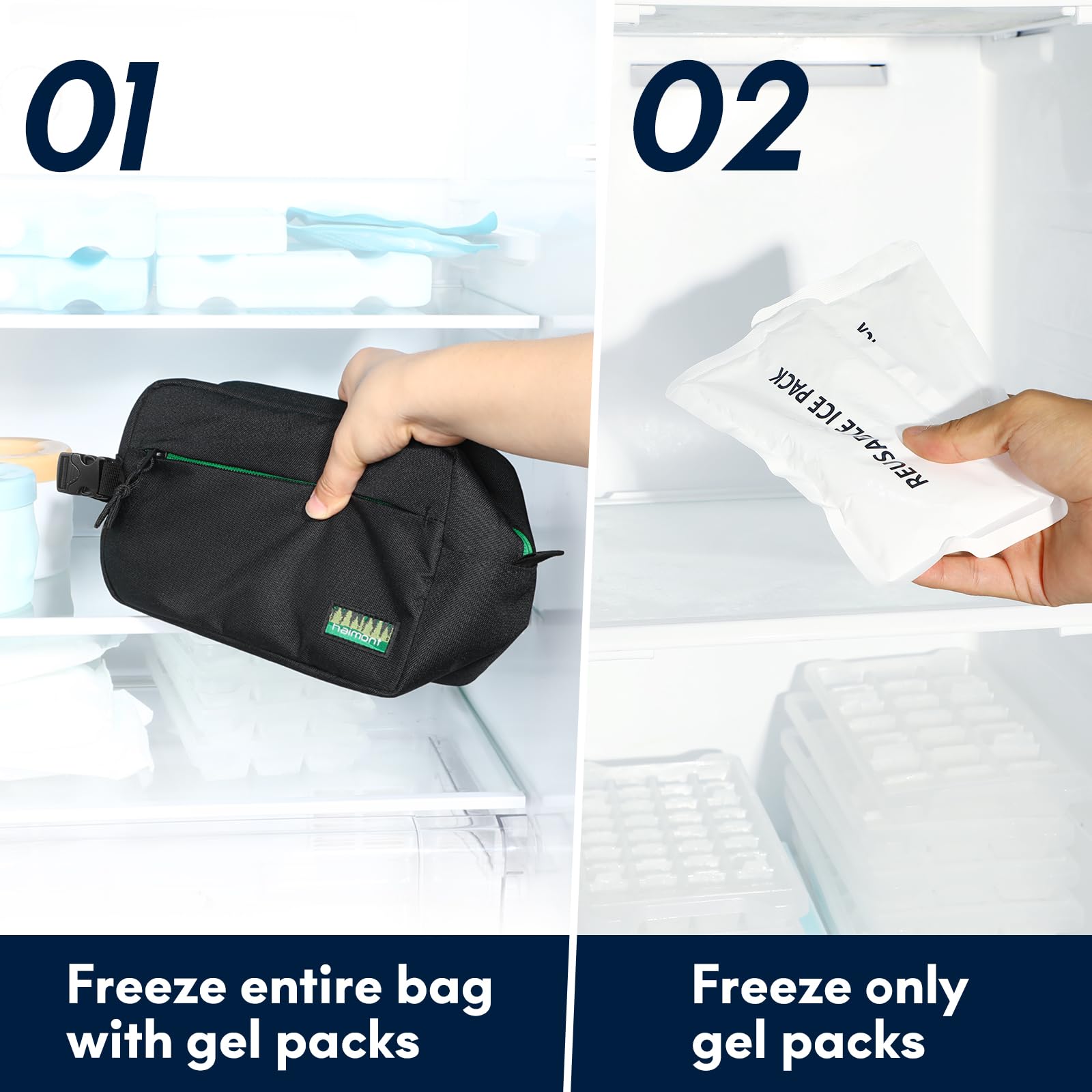 Mango ajustable de la bolsa Haimont snack-frio para llevarla en bolso o mochila.