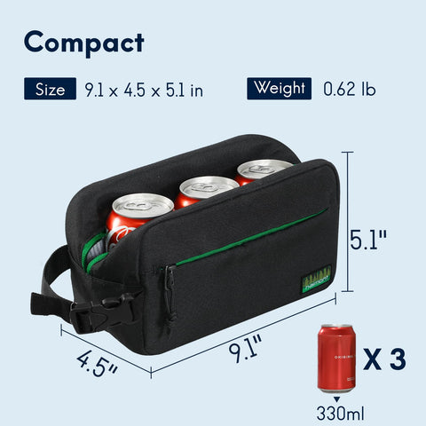 Material exterior de la bolsa Haimont snack-frio resistente y fácil de limpiar.