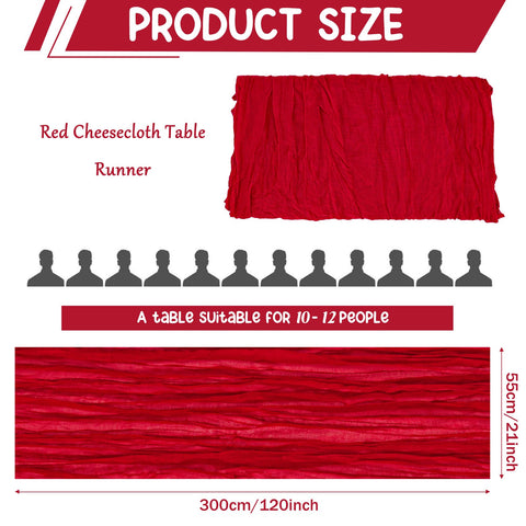 HAISIWLKJ runner de mesa boho rojo realza bodas y eventos