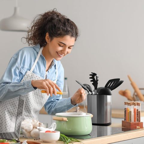 Haiyouneer organizador cocina tres compartimentos mantiene herramientas ordenadas