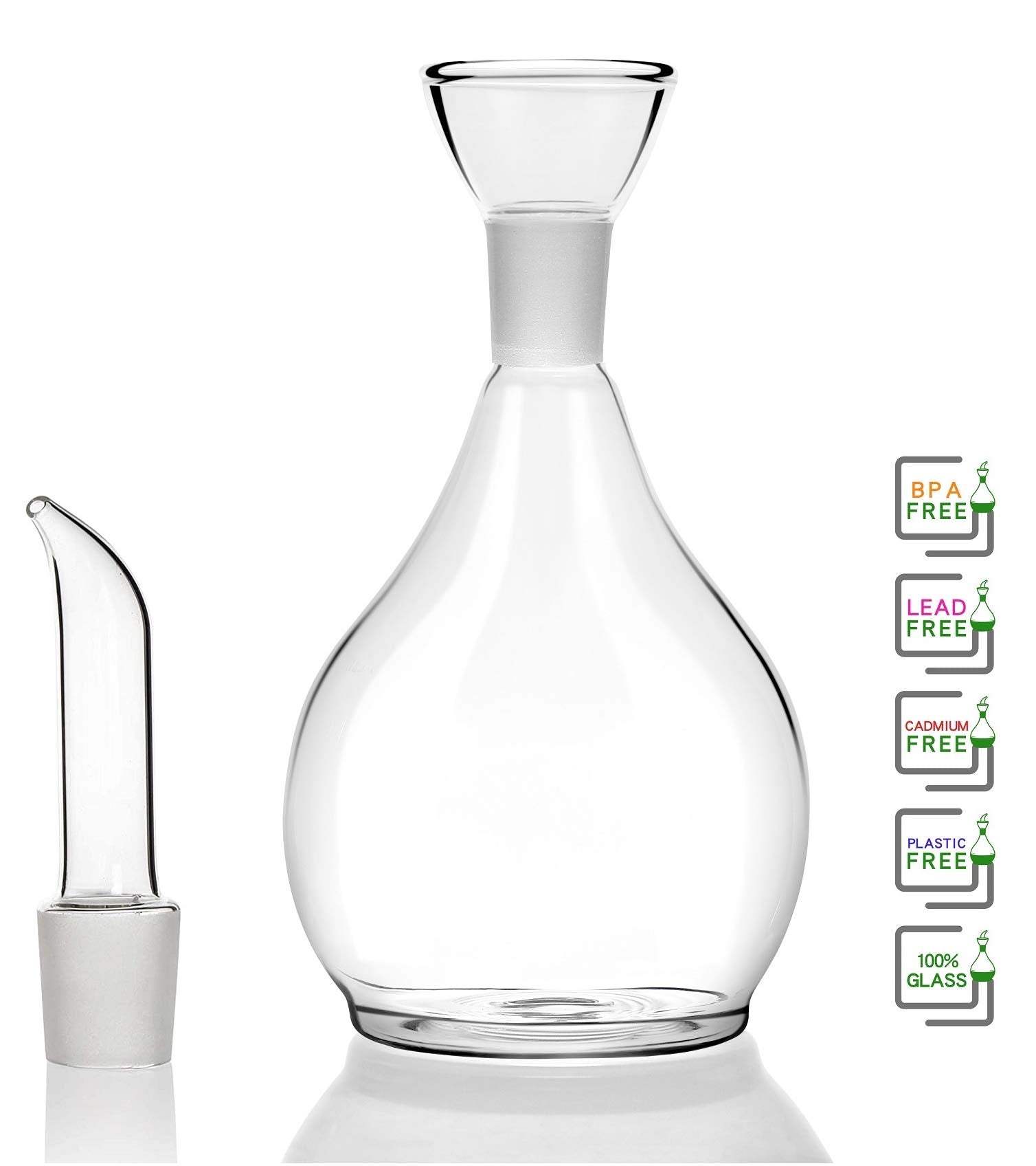 HAIZEEN vertedor-vidrio-aceite ofrece control sin goteo