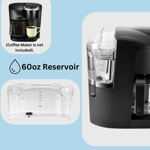 HAKANO reservorio de agua para Keurig K-Duo Essentials, interior visible para limpieza