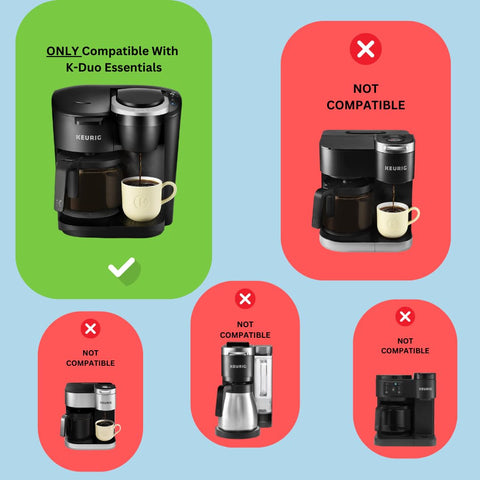 HAKANO reservorio de agua para Keurig K-Duo Essentials, tapa y cierre para uso diario