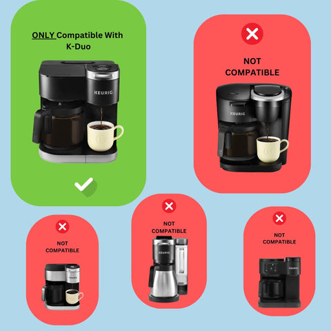 Hakano tapa negra incluida para tanque Keurig K-Duo, cierre seguro y diseño limpio.