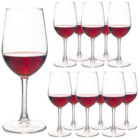 HAKEEMI: set de 12 vasos de vino en cristal para cenas elegantes.
