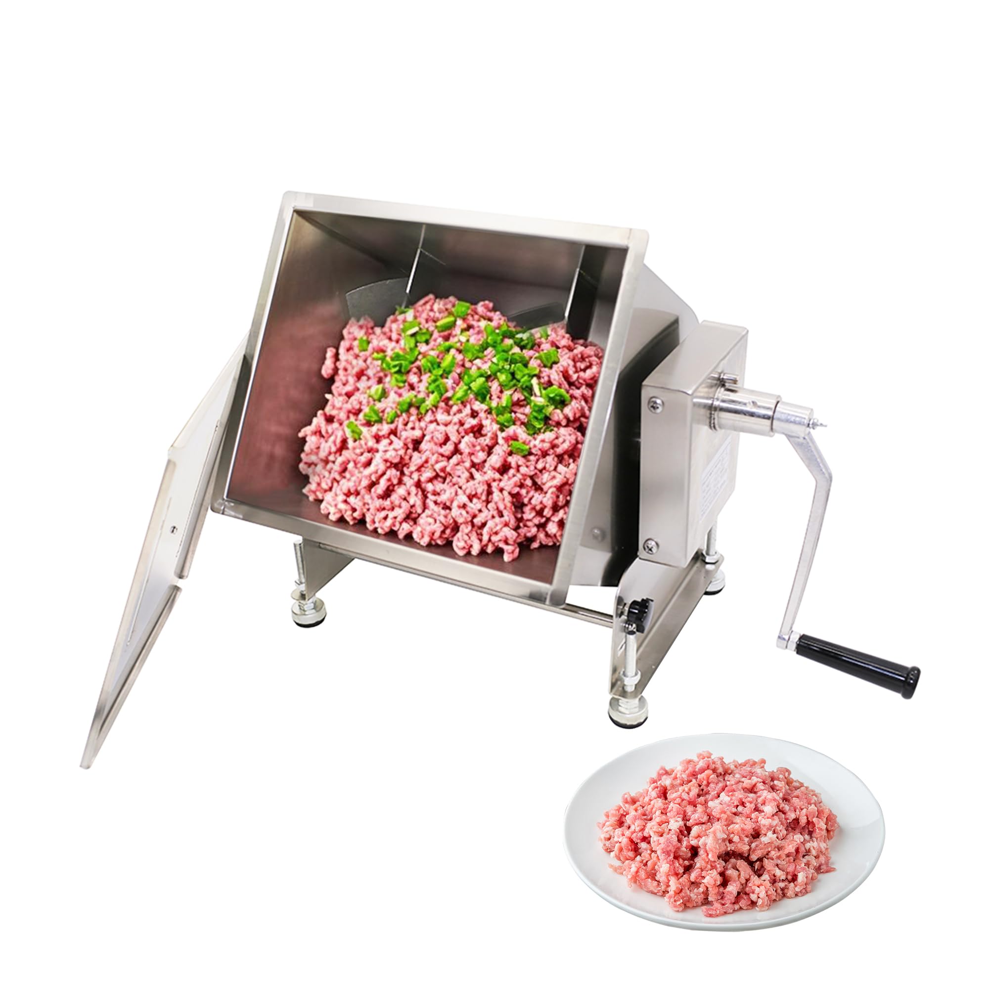 HAKKA Mezcladora de carne: tanque inclinable para carga rápida y fácil