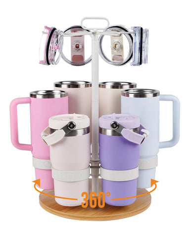 HALIAFANCY Organizador Stanley: seis ranuras para ordenar vasos y mejorar la accesibilidad.