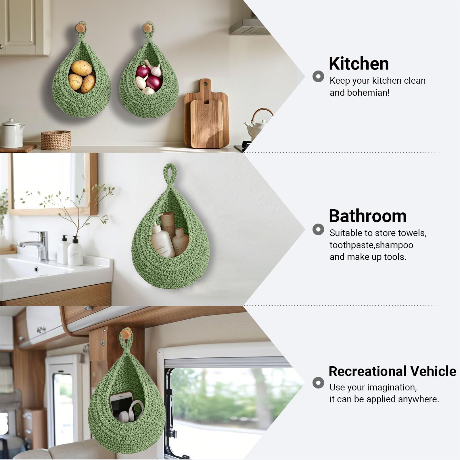 Halidali uso versátil para cocina, baño o dormitorio.
