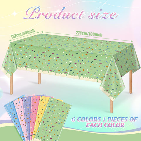 mantel hallswl con chispas y donas, añade color y ambiente festivo.