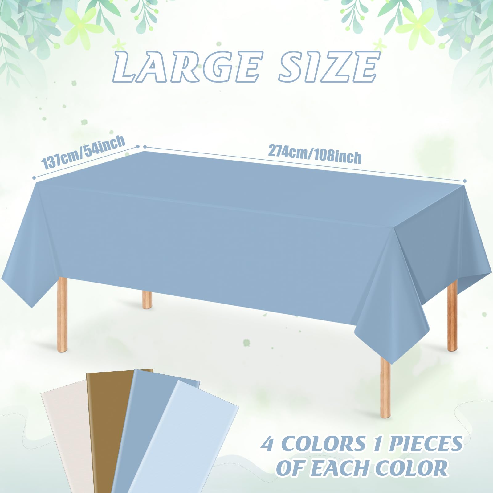 Mantel Hallswl marron para la mesa; protege la superficie y simplifica la limpieza