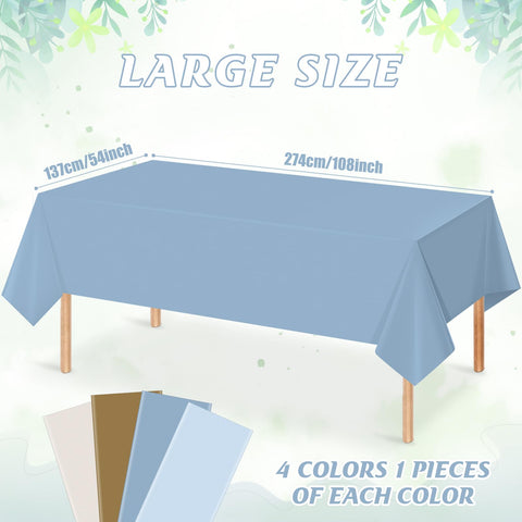 Mantel Hallswl marron para la mesa; protege la superficie y simplifica la limpieza