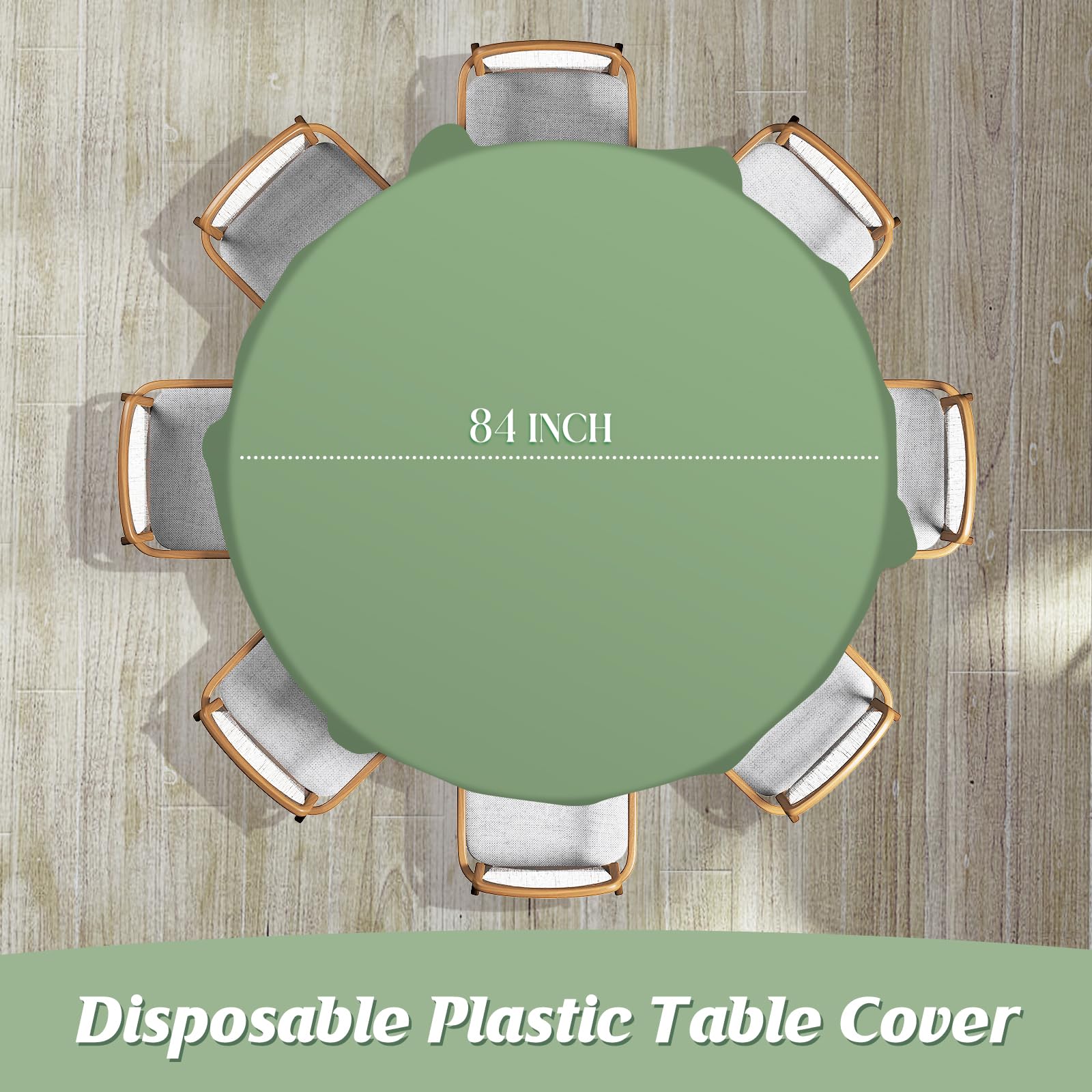 Conjunto de 12 manteles Hallswl en verde salvia para decoraciones temáticas