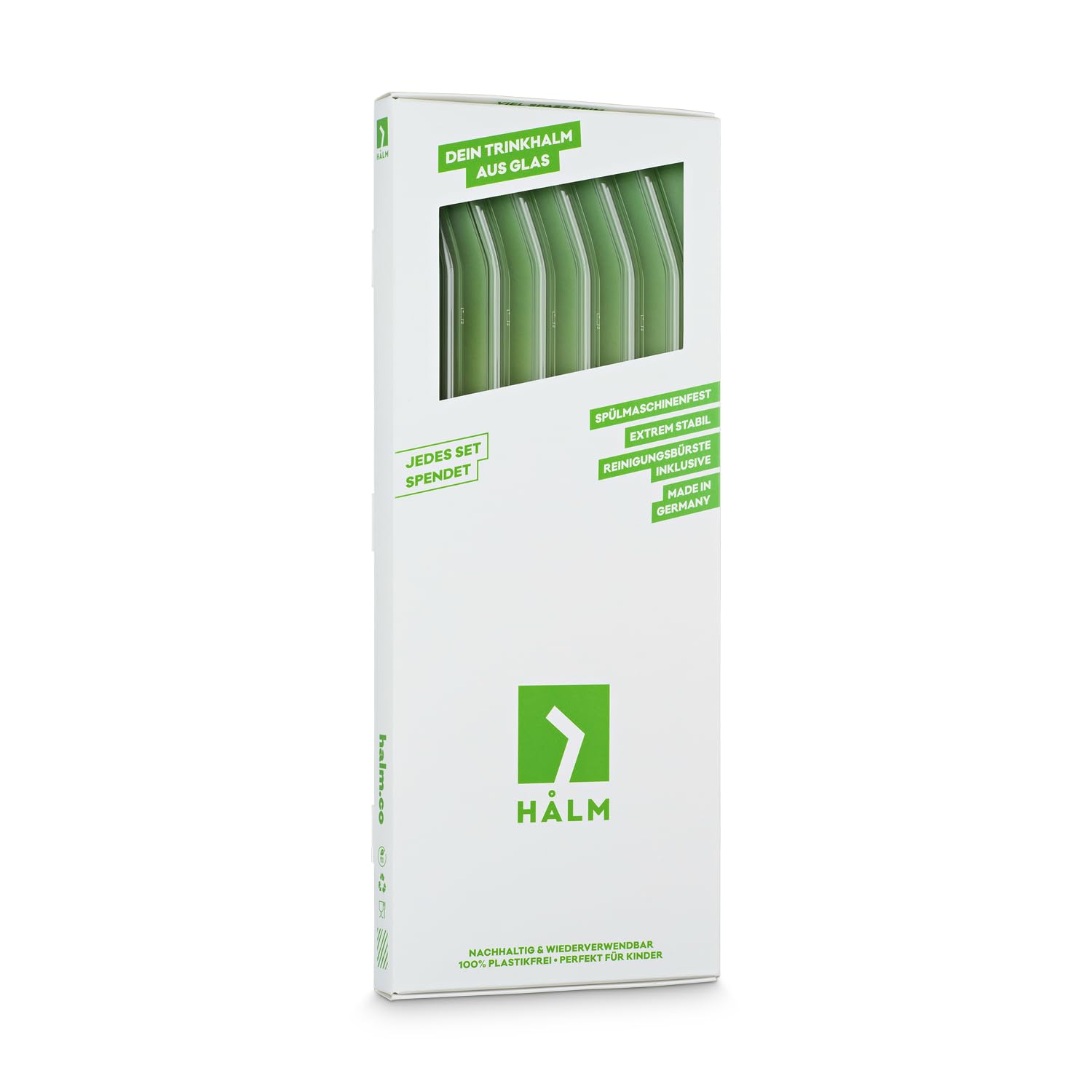 Pajitas HALM de vidrio con alta resistencia a frío y calor.