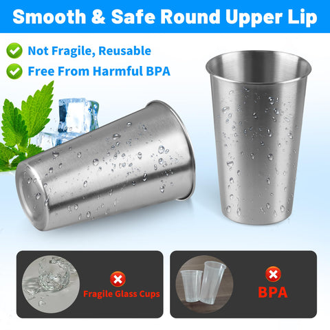 Vaso HAMILADUO multifunción de 16 oz, perfecto para camping y picnic.
