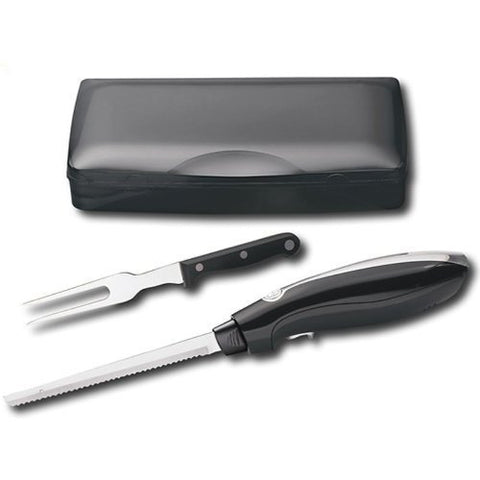 Hamilton Beach cuchillo eléctrico demuestra corte uniforme de carne y pan para porciones consistentes