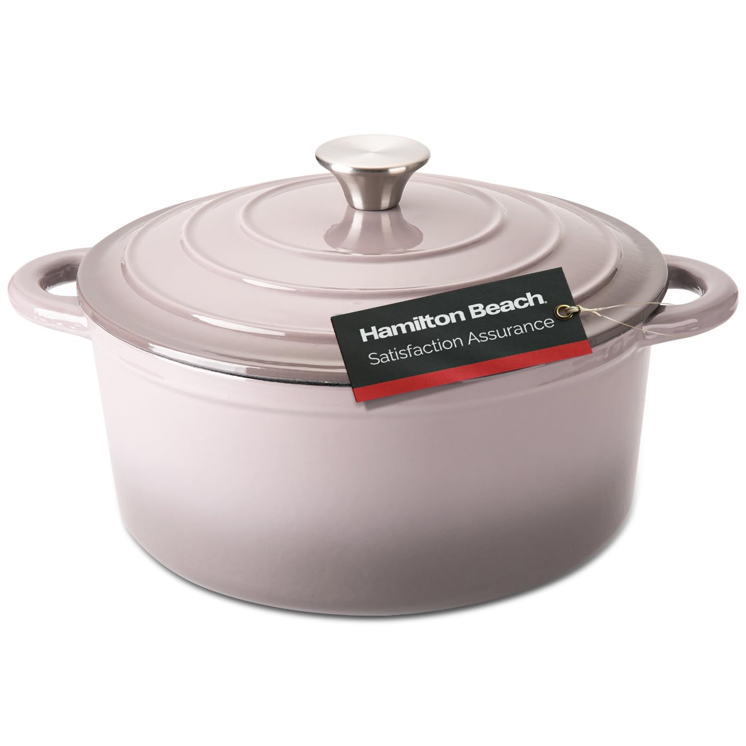 Hamilton Beach olla de hierro esmaltado 5-5qt con tapa para guisos