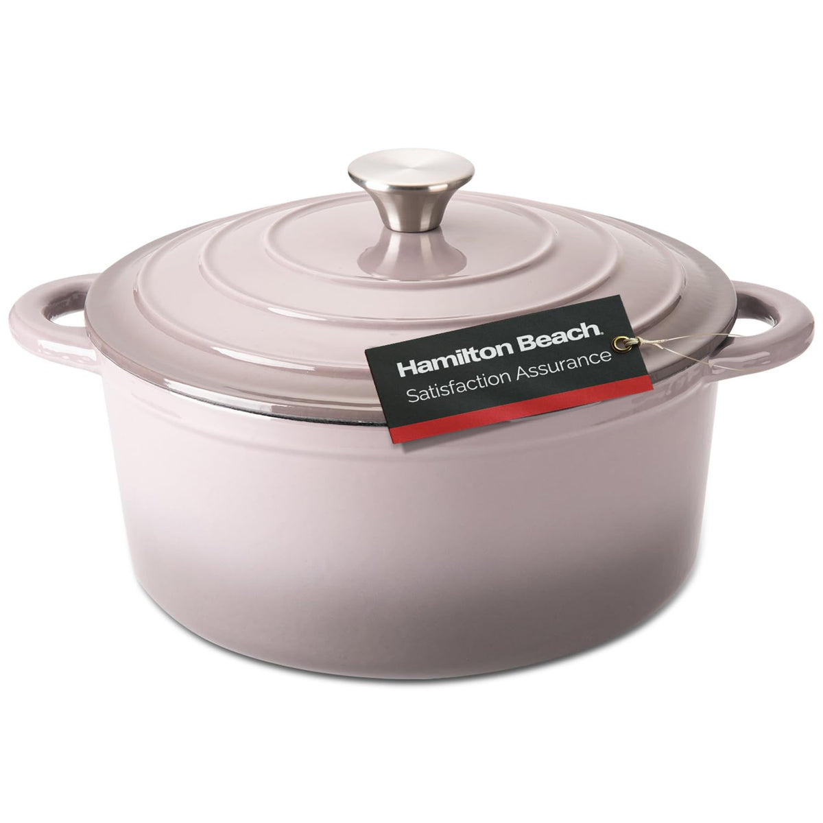 Hamilton Beach olla de hierro esmaltado 5-5qt con tapa para guisos