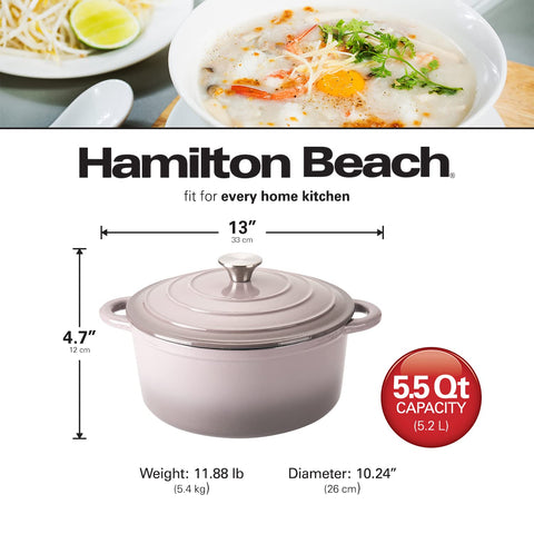 Hamilton Beach tapa y olla aptas lavavajillas por su esmalte
