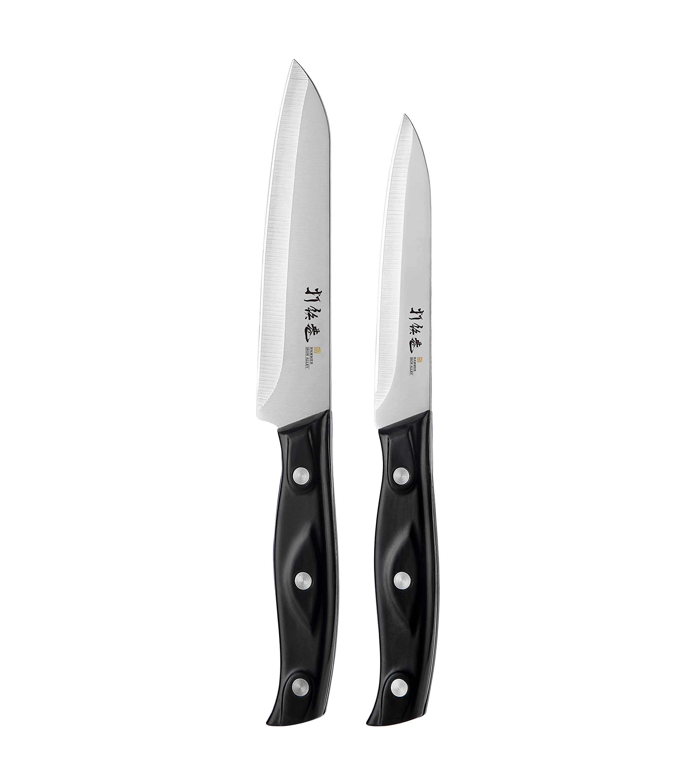 HAMMER IRON ALLEY cuchillos blancos 4 pulgadas: manejo cómodo para pelar fruta.