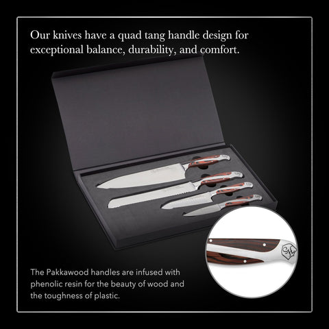 Hammer Stahl cuchillo pelador de 3,5 pulgadas para frutas y verduras pequeñas.