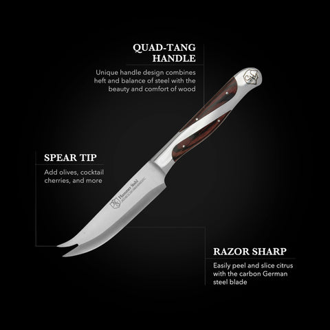 Corte preciso Hammer Stahl para decoraciones de cócteles.