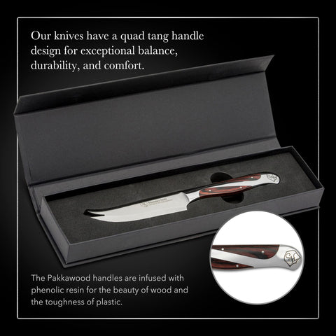 Cuchillo bar Hammer Stahl con mango ergonómico reduce fatiga.
