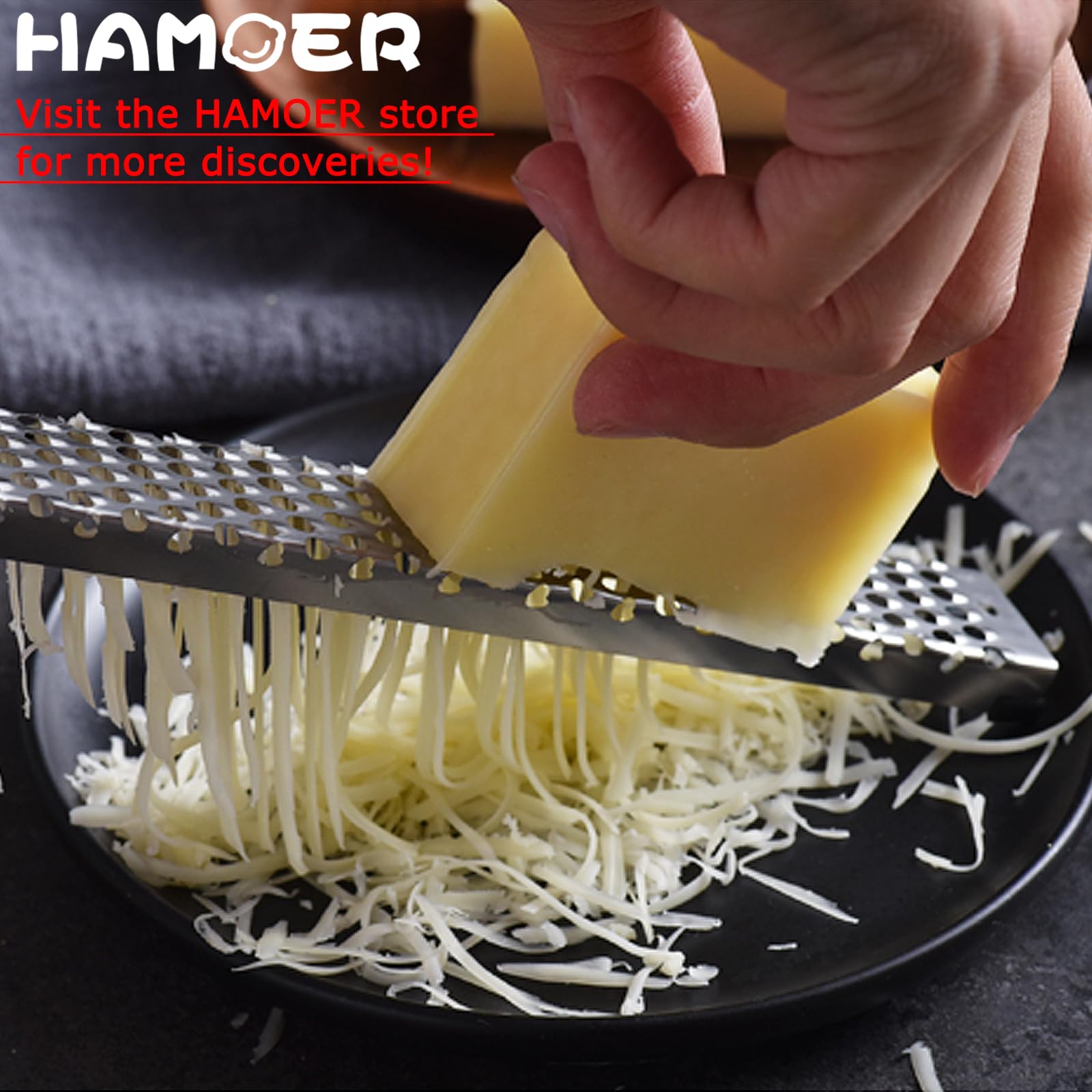 HAMOER cuchillo canal para cáscara de cítrico, ideal para zestear.