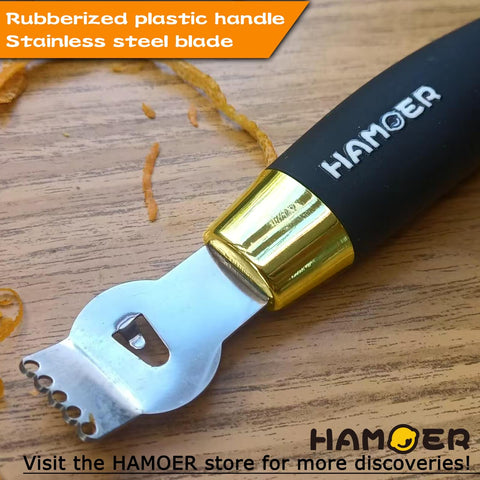 HAMOER rallador acabado oro-negro aporta estilo.