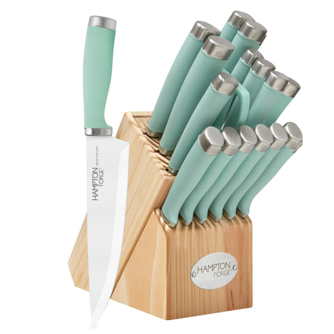 Bloque Hampton Forge Epicure Pistachio para almacenamiento ordenado y acceso rápido.