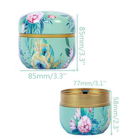 Lata de especias HAN SHENG con grabado vintage, perfecta para organizar ingredientes.