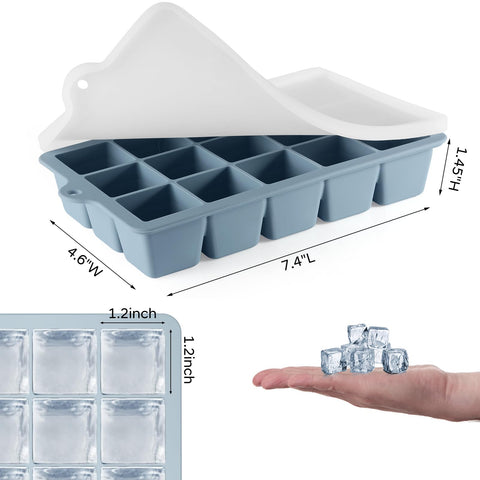 Conjunto de bandejas HANCELANT en congelador, diseño compacto para ahorro de espacio.
