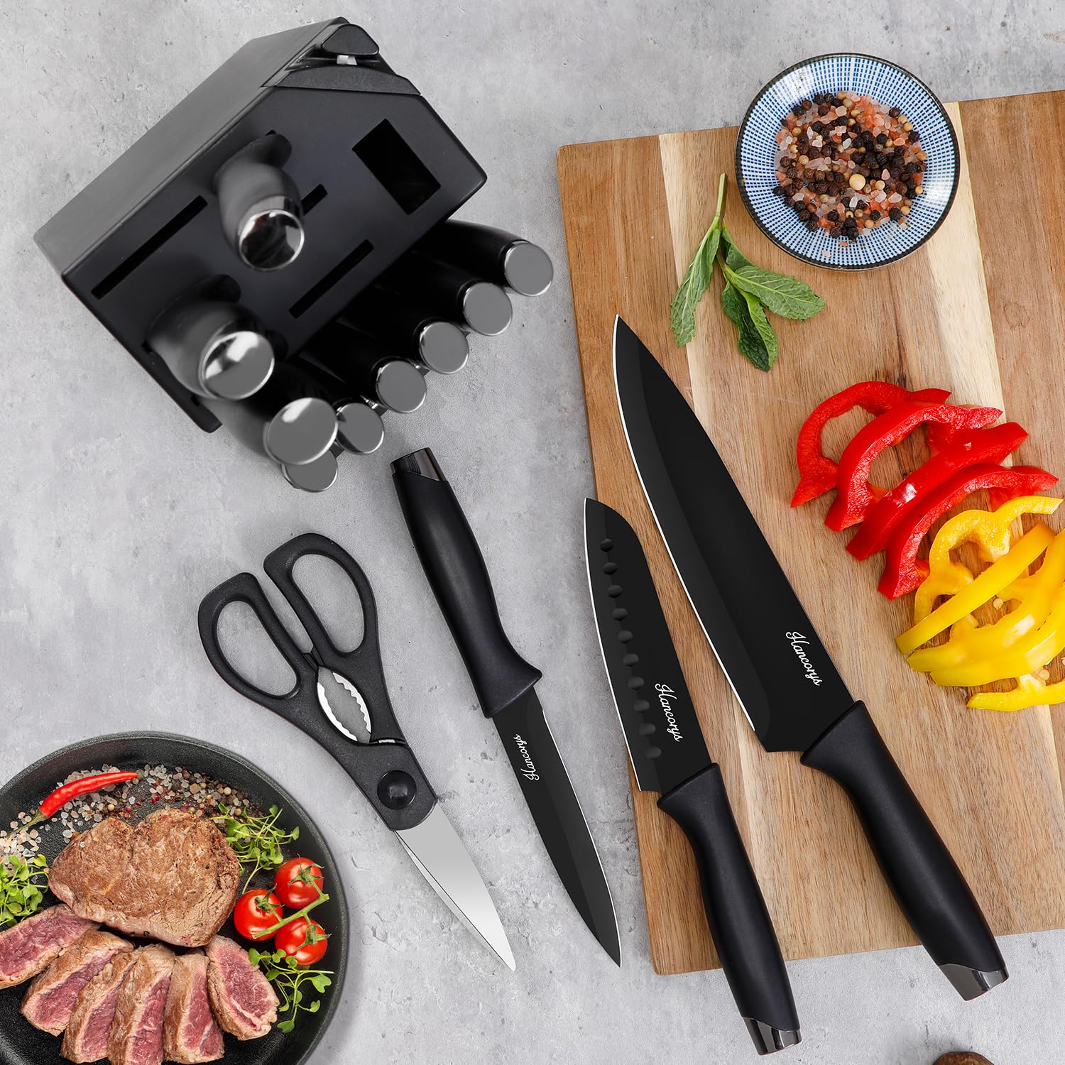 Cuchillo pelador Hancorys de 3.5 pulgadas para pelar y precisión